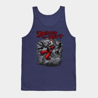 Dancing wolf and zombies scary design Tank Top